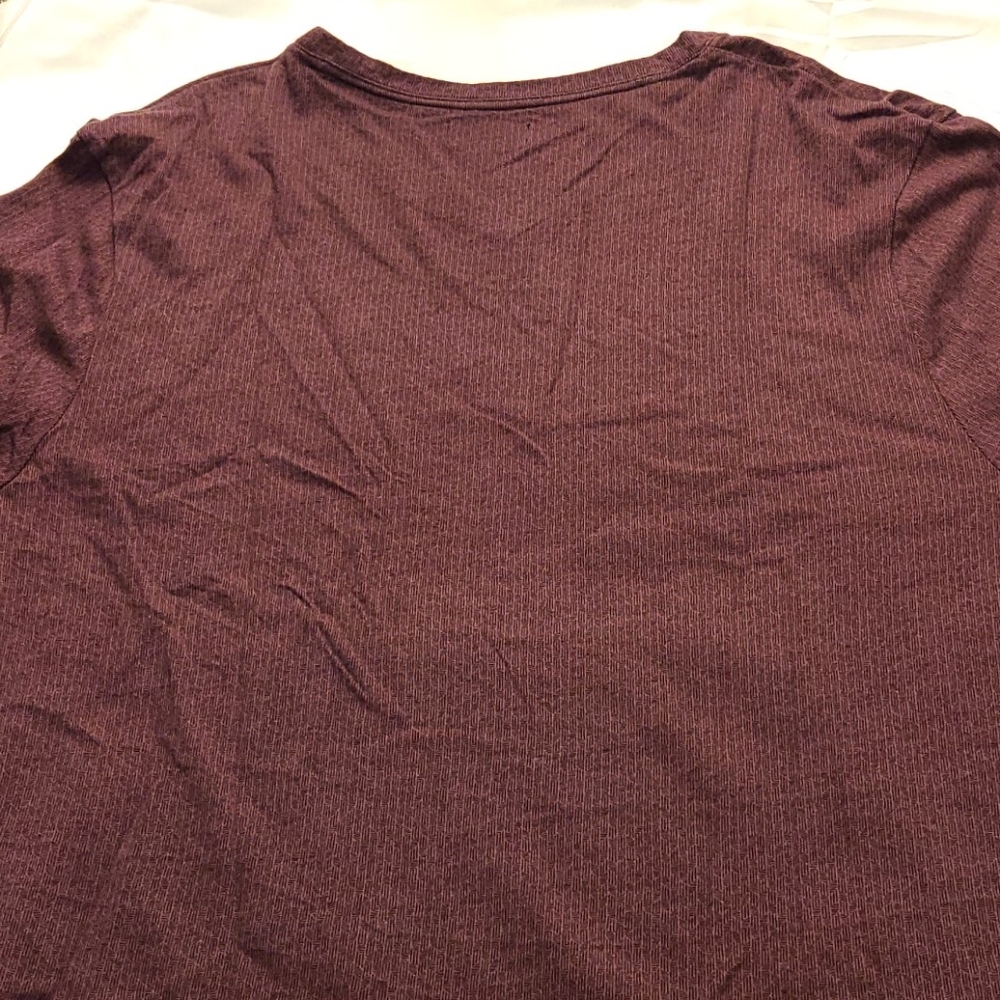 Alfani long-sleeve V-neck fire red tee - Picture 12 of 16